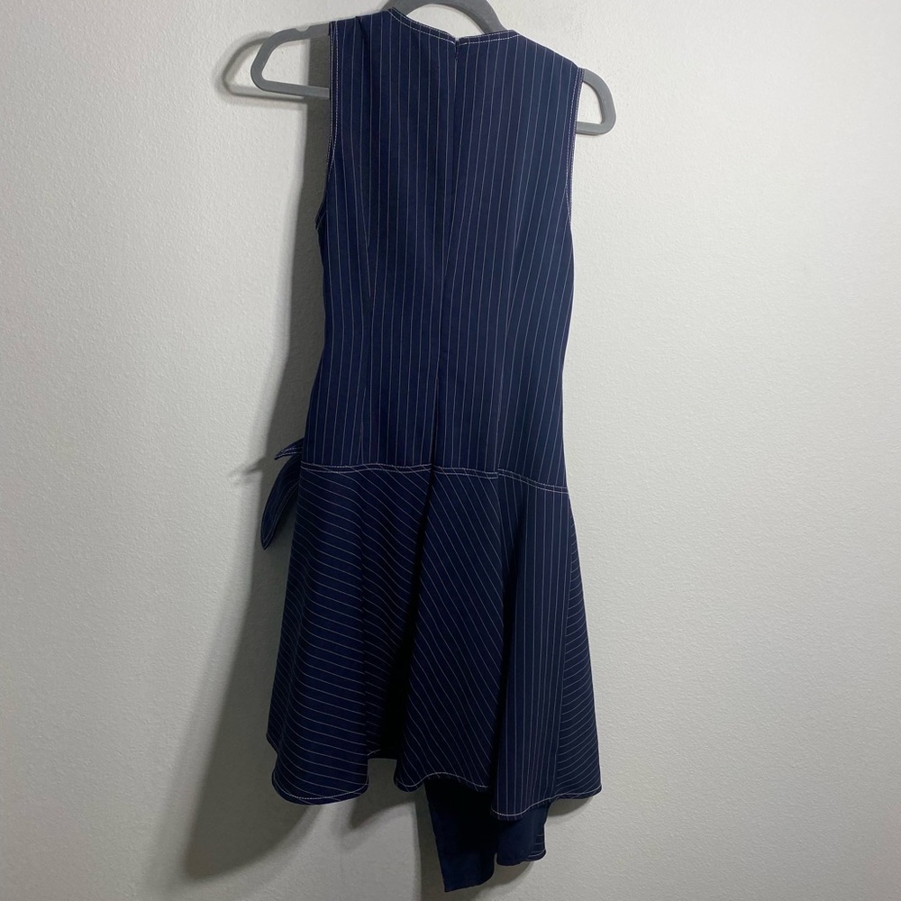 Elliatt “lady” Navy Striped Crepe Dress - Picture 8 of 11